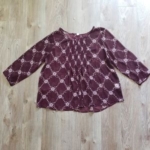 🍍EUC🍉 Old Navy Sheer Peasant Top